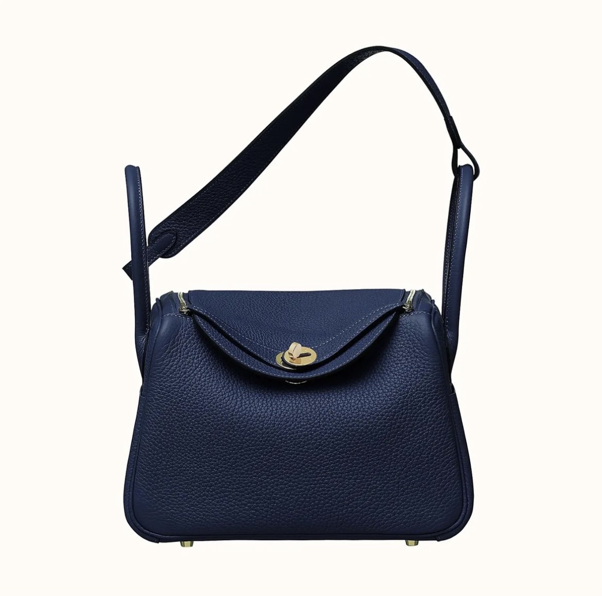 愛馬仕官方網女包 Hermès Lindy 26 bag CC2Z Bleu Nuit Clemence