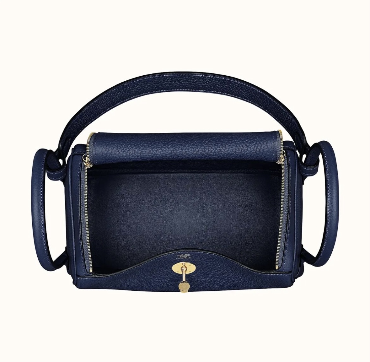 愛馬仕官方網女包 Hermès Lindy 26 bag CC2Z Bleu Nuit Clemence