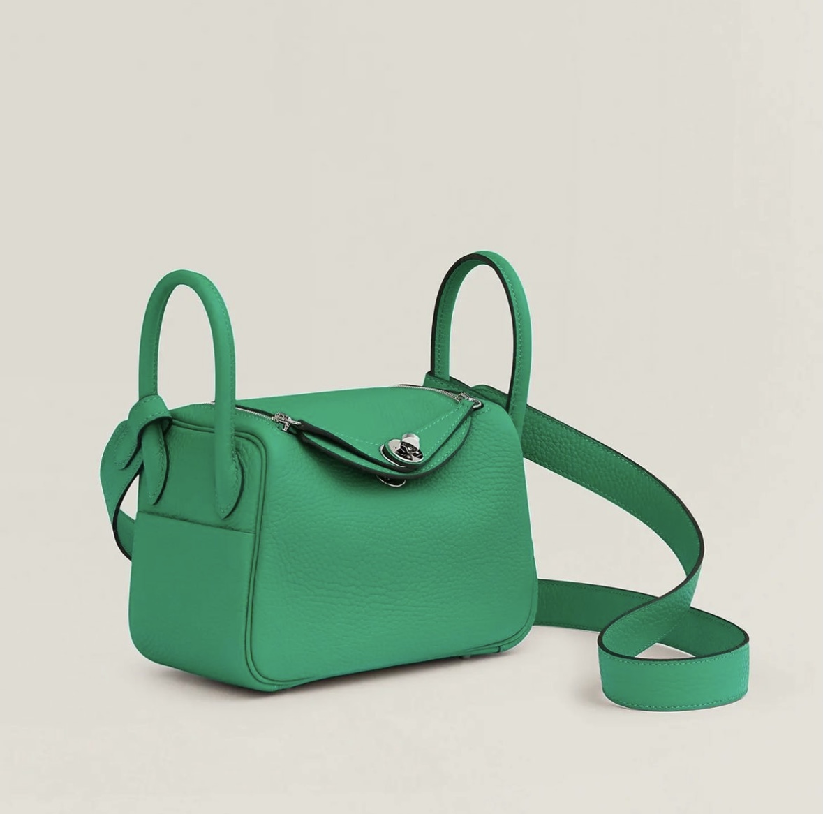 愛馬仕女包 Hermès website Lindy mini bag CK6W Menthe Clemence