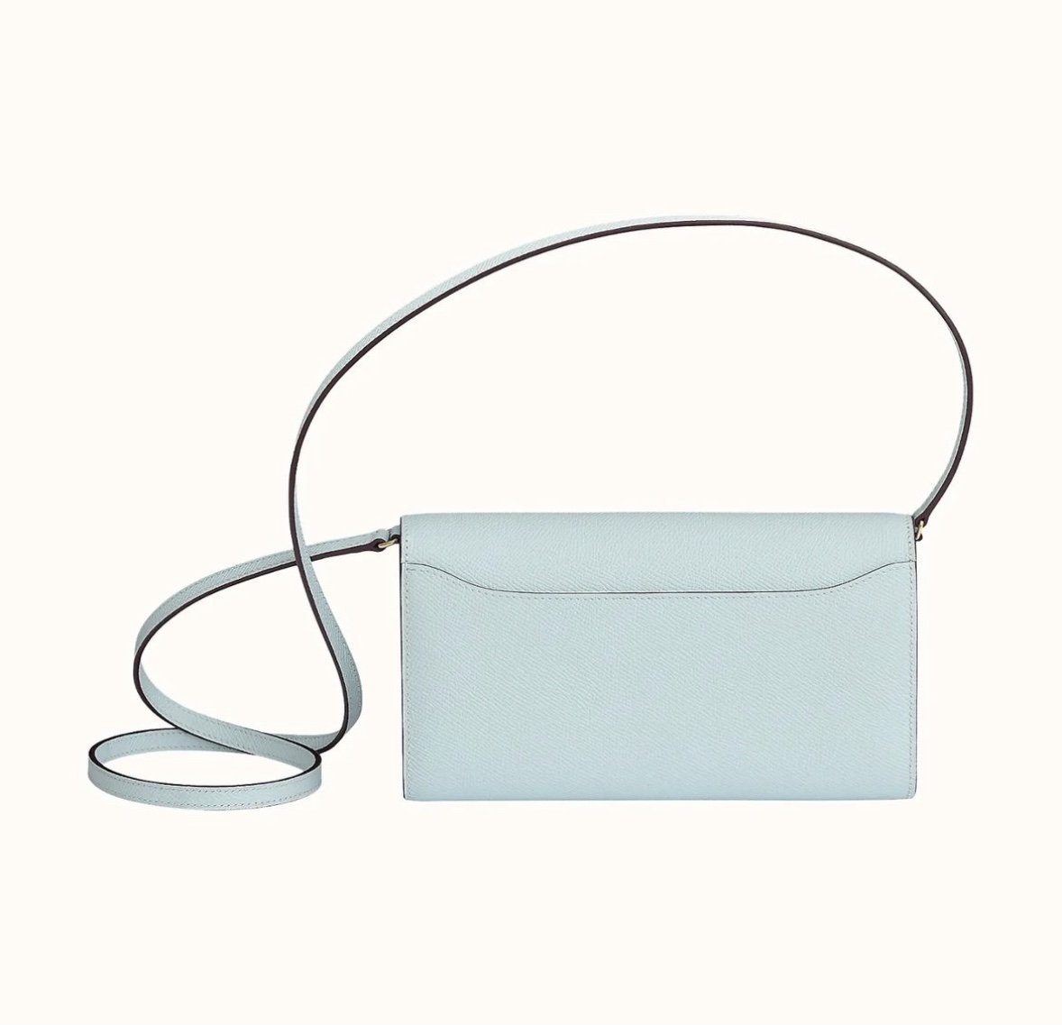 Hermès Constance Long To Go Wallet CCT0 Bleu Brume Epsom