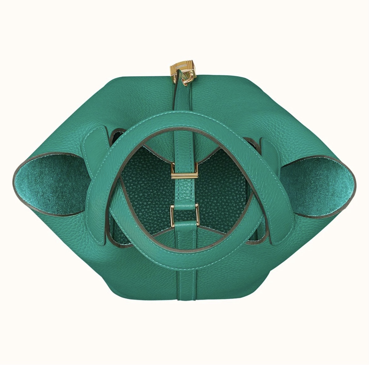 愛馬仕菜籃子包包圖片 Hermès Picotin Lock 18 U1 Vert Veronese Clemence