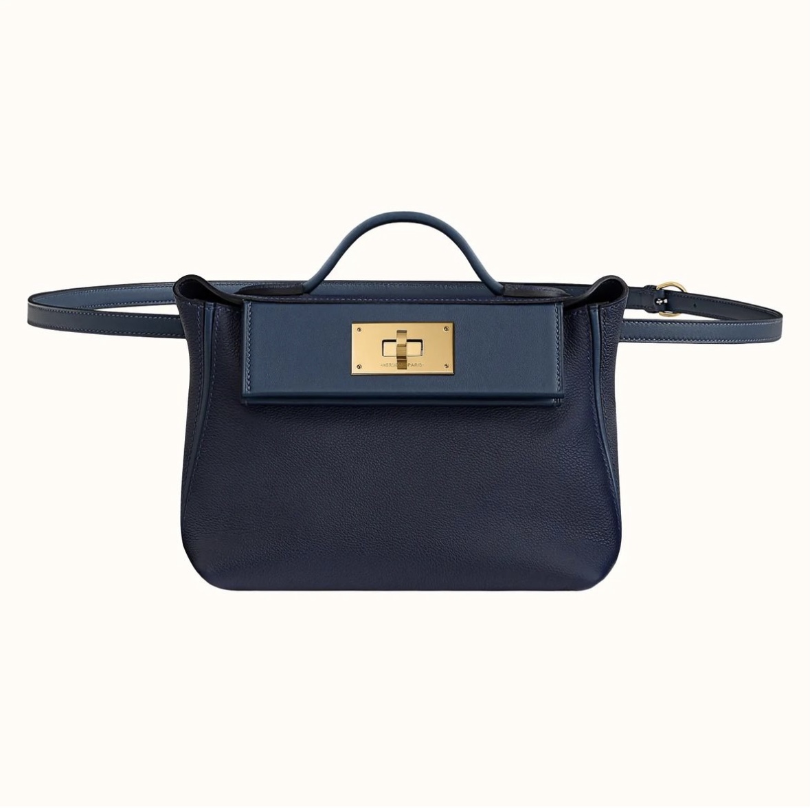 Hermès 24/24 21 Bleu Nuit / Bleu Navy Evercolor/Swift