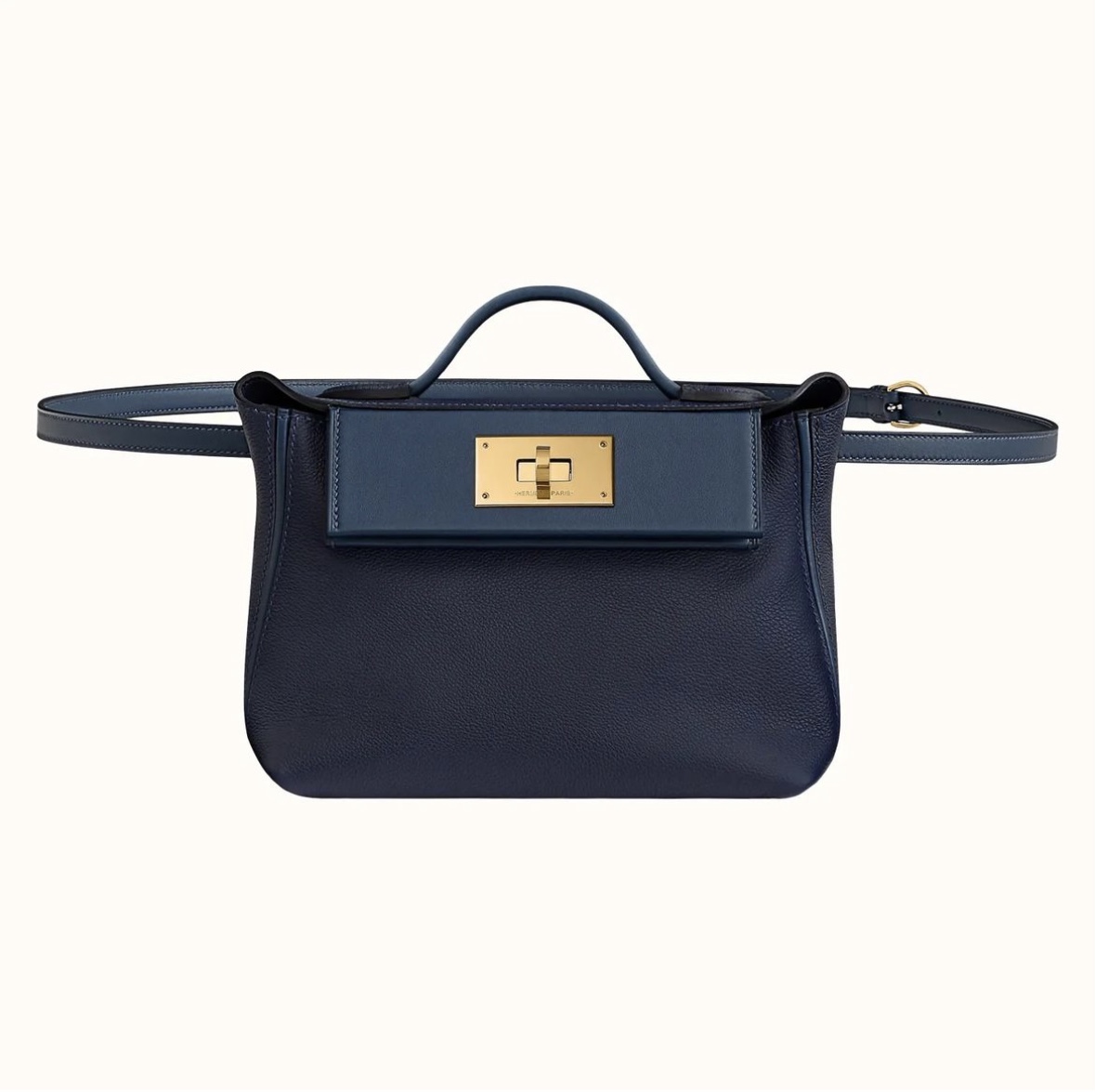 Hermès 24/24 21 Bleu Nuit / Bleu Navy Evercolor/Swift