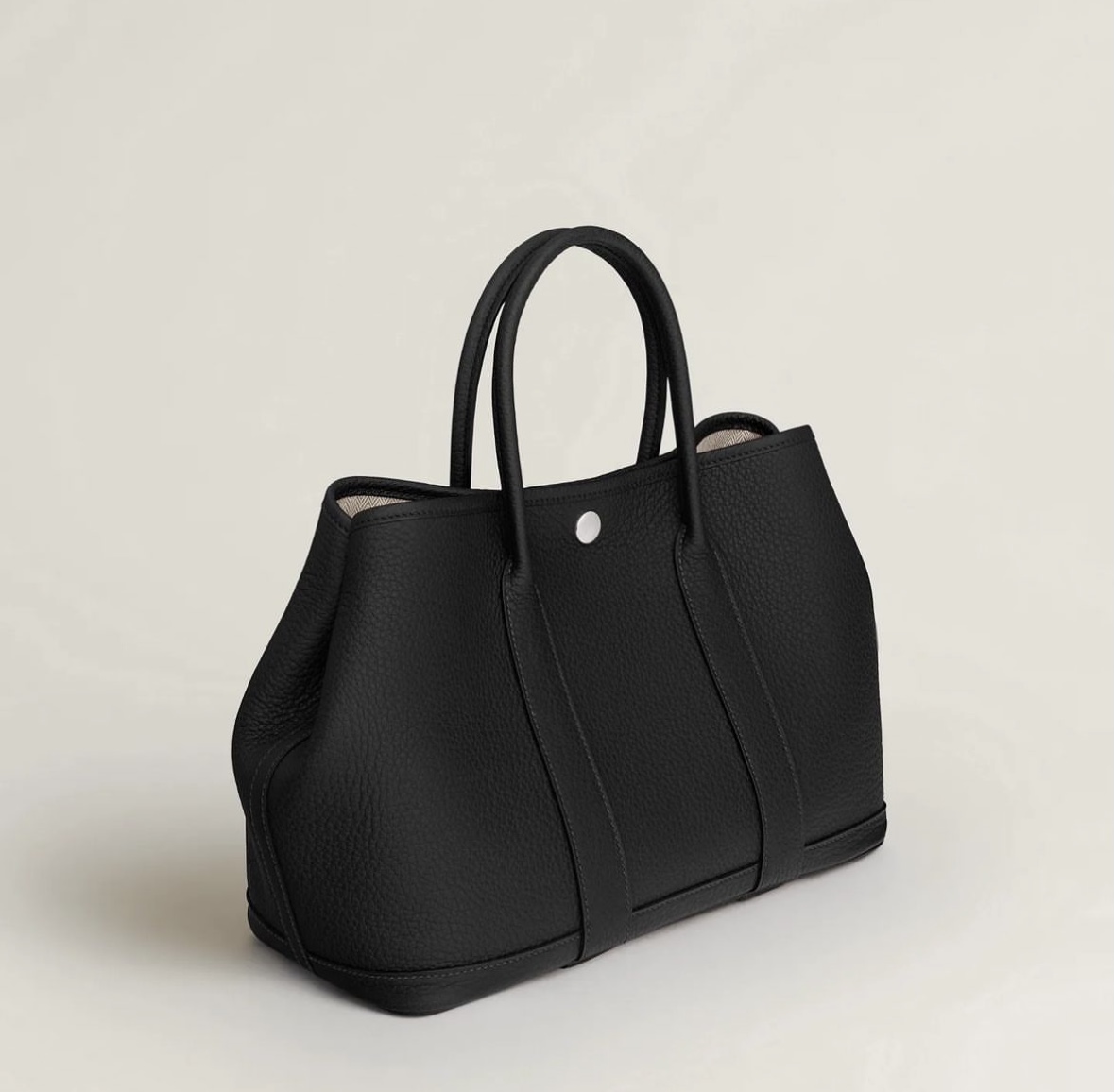 愛馬仕花園包30專櫃價格 Hermès Garden Party 30 bag Noir Negonda