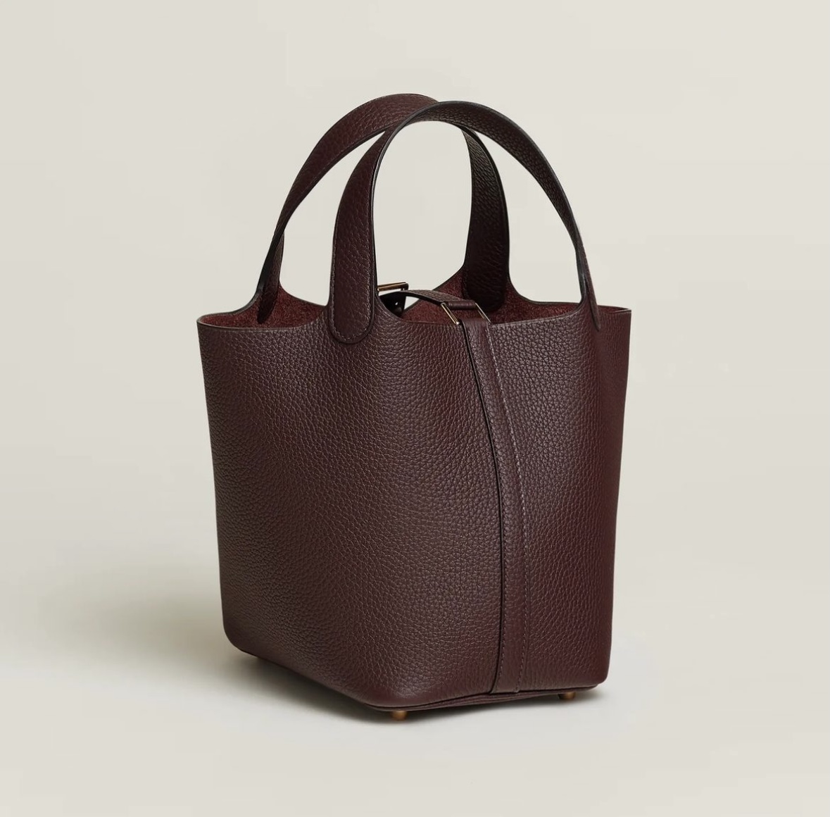 愛馬仕包包官方旗艦店 Hermès Picotin Lock 18 Clemence Rouge Sellier 馬鞍紅