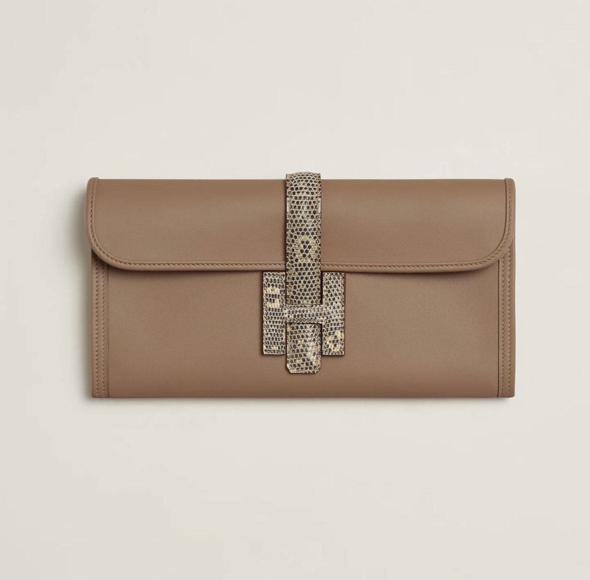 Hermès Jige Elan 29 touch clutch Biscuit / Désert Swift