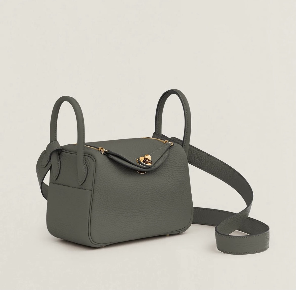 愛馬仕迷你琳迪包價格是多少 Hermès Lindy mini CC0L Gris Meyer Clemence