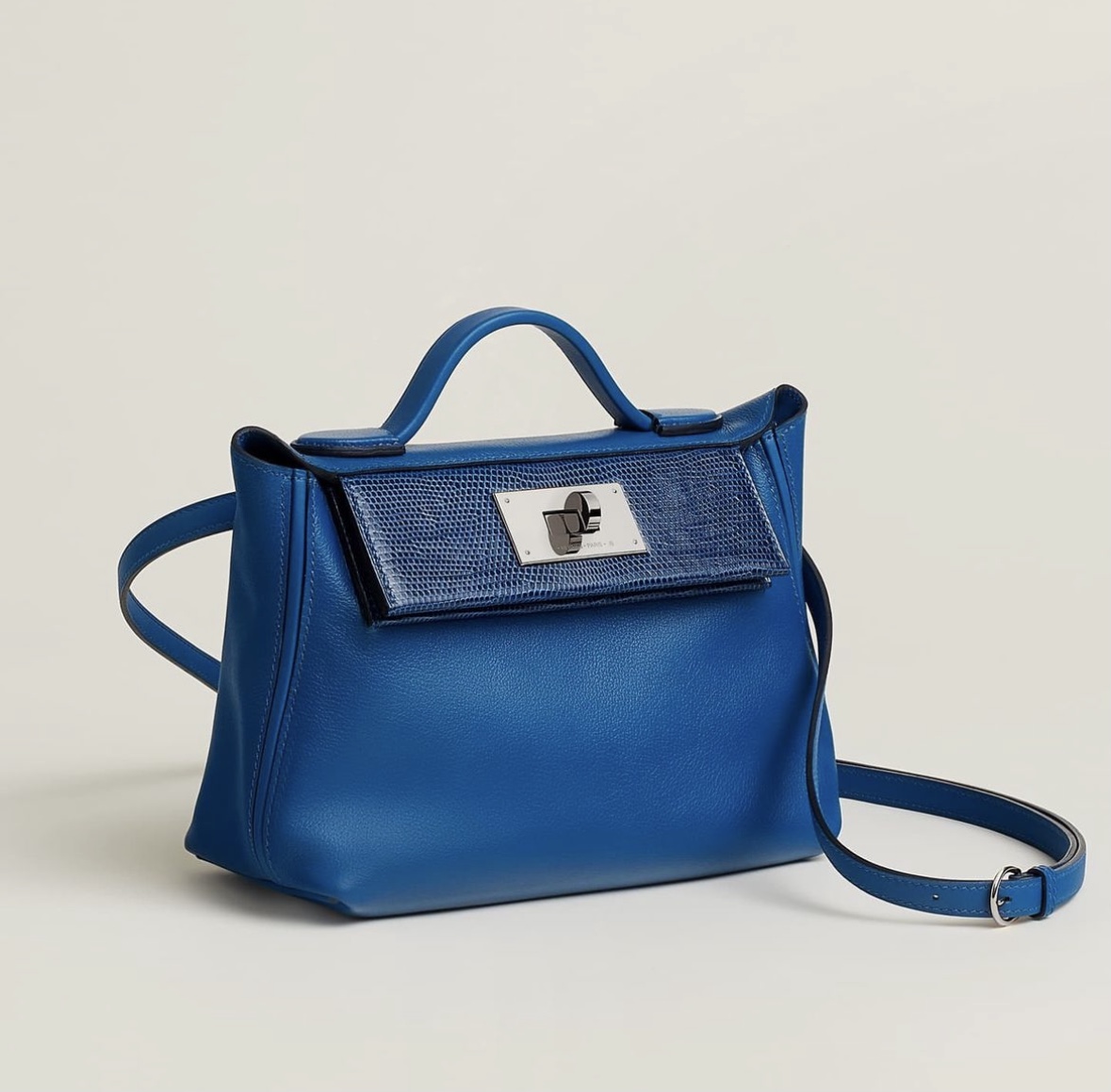 Hermès 24/24 21 touch Bleu France / Bleu Saphir / Bleu France Evercolor