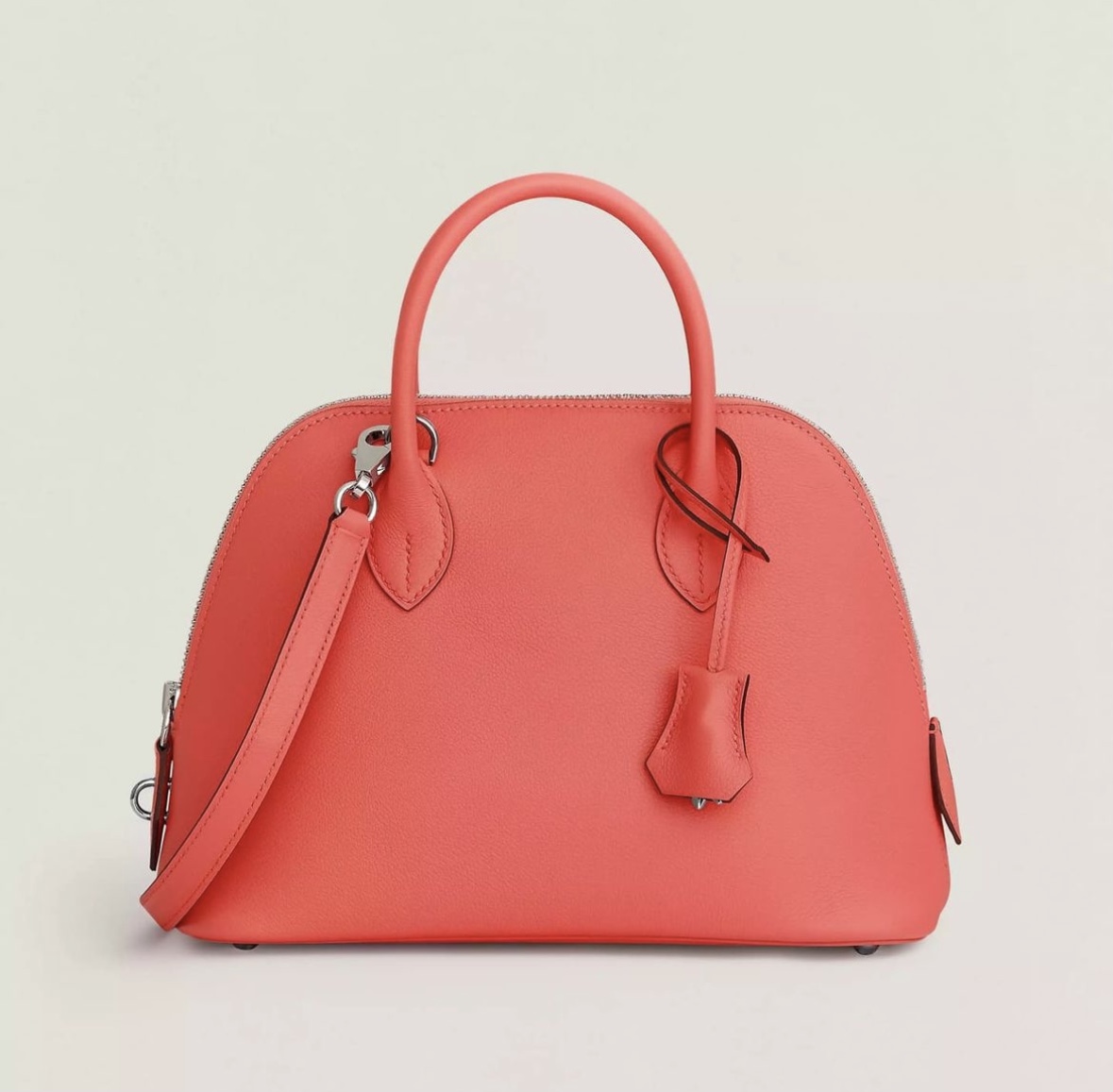 Hermès Bolide 1923 25 verso Rose Texas / Sienne Evercolor