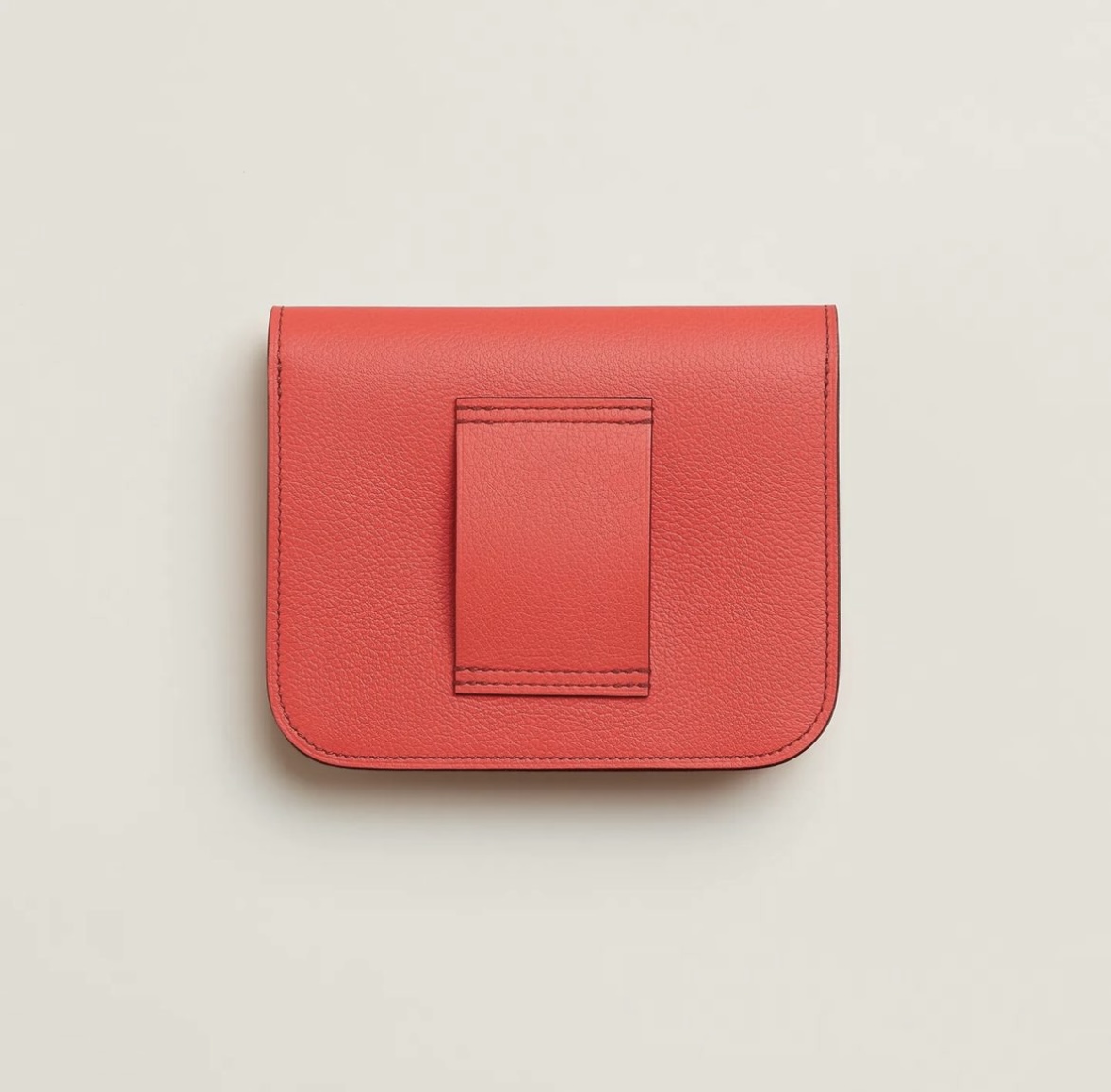 Hermès Constance Slim two tone wallet Rose Texas Sienne Evercolor