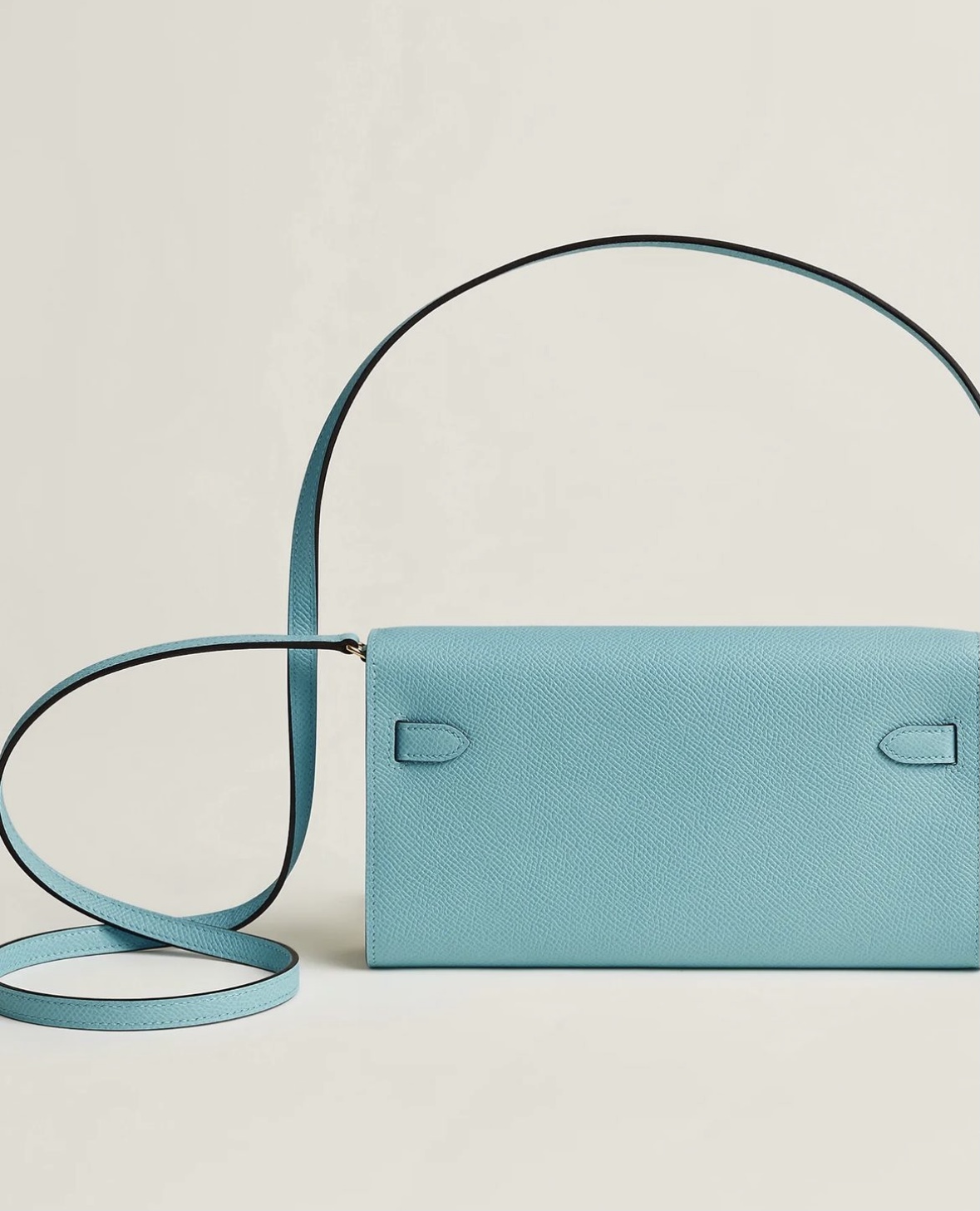 愛馬仕包包 Hermès Kelly Classique To Go wallet CC3P Bleu Atoll Epsom