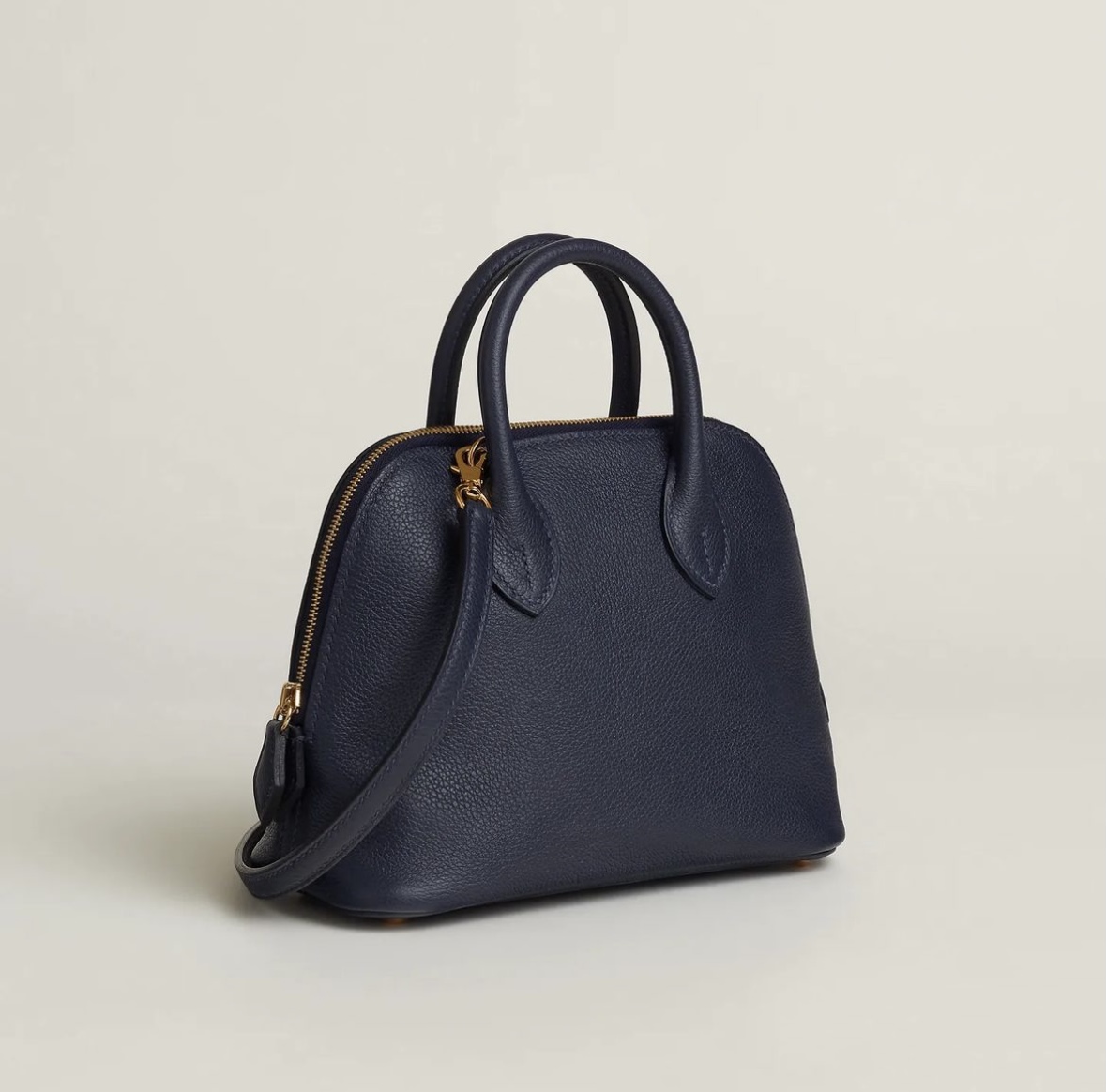 愛馬仕新加坡官方旗艦店 Hermès Bolide 1923 mini bag CC2Z Bleu Nuit Evercolor