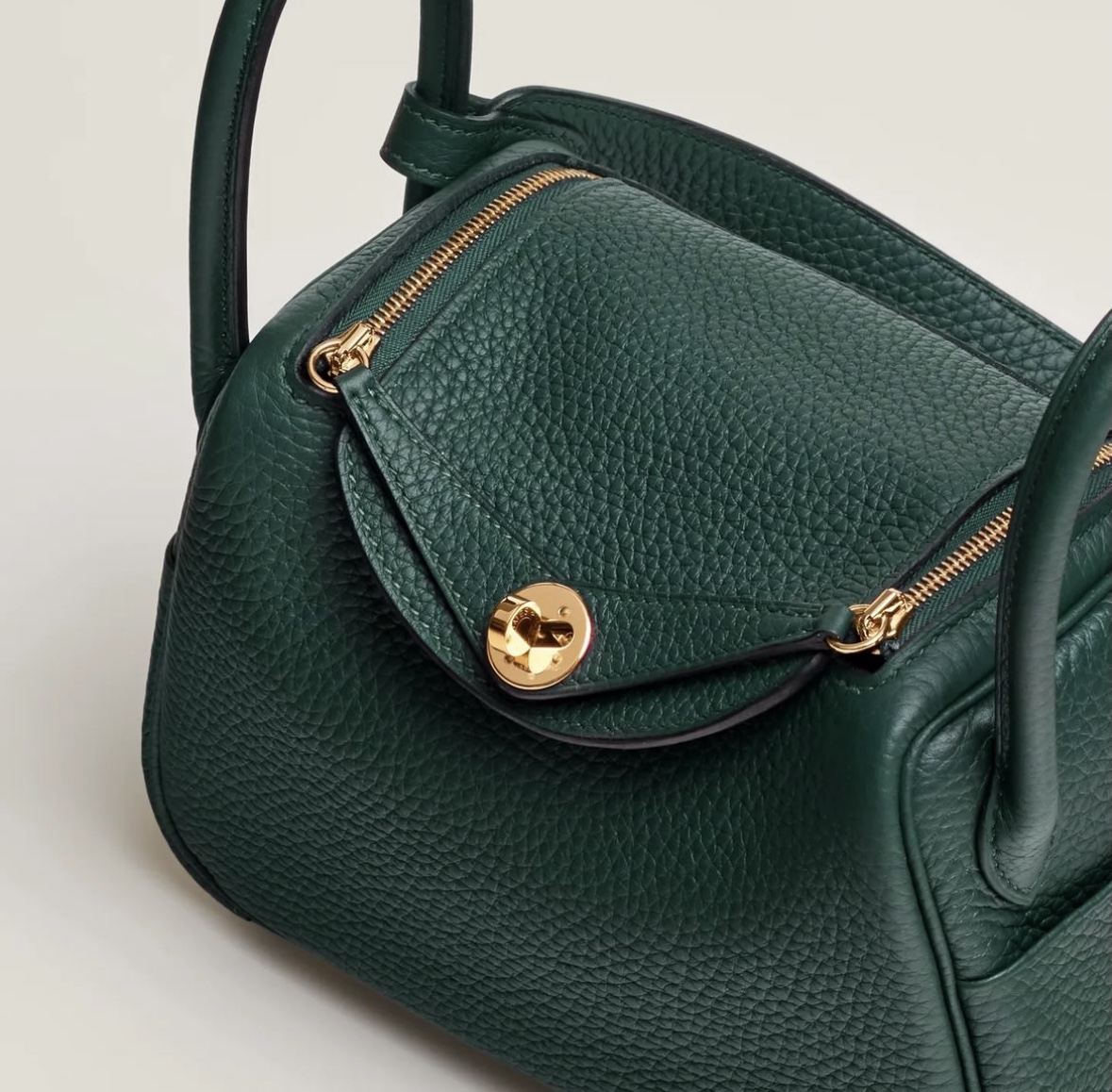 新加坡香港愛馬仕旗艦店 Hermès Lindy mini bag CC6O Vert Cyprès Clemence