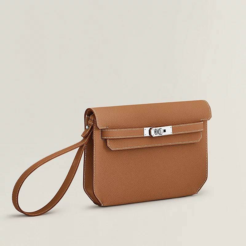 愛馬仕手拿包價格 Hermes Kelly depeches 25 CK21 淡茶色 Togo小牛皮