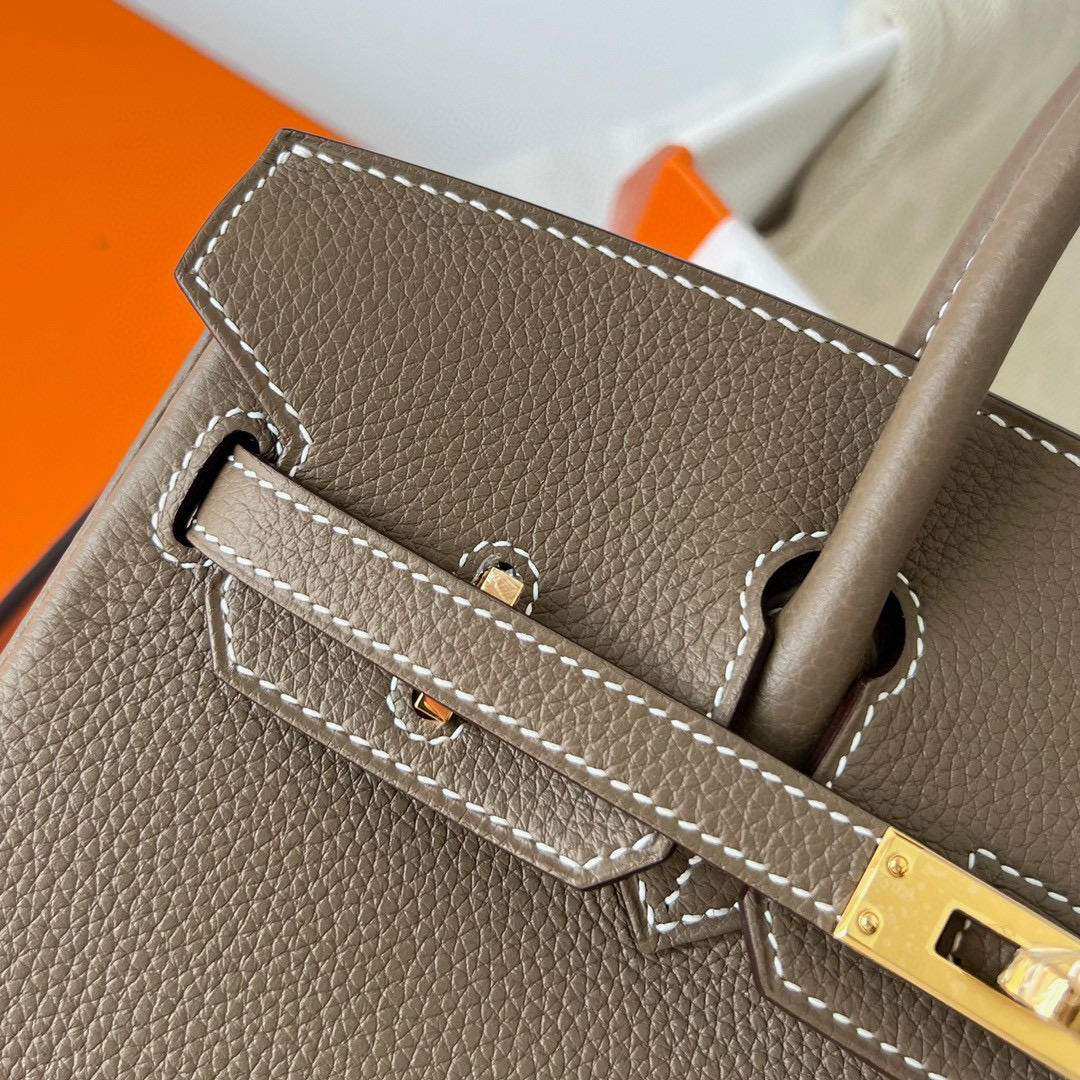 愛馬仕鉑金包價格 Hermes Birkin 25cm Togo Etoupe Golden Hardware