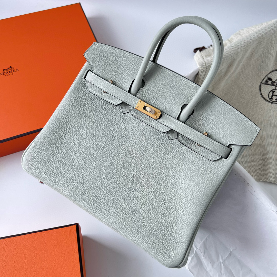 愛馬仕鉑金包專櫃價格多少 Hermes Birkin 25 Togo OW 冰晶灰 gris neve