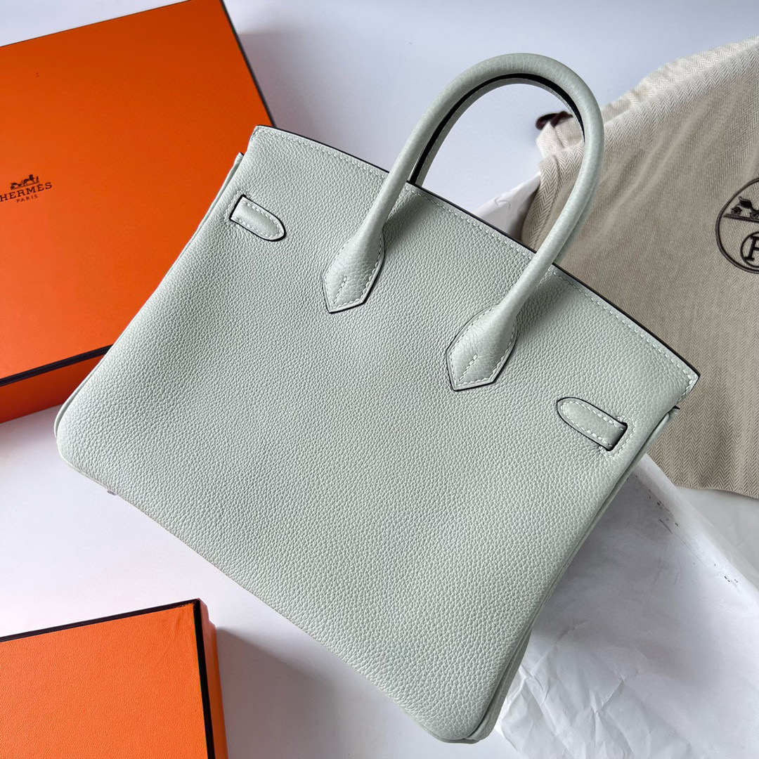 愛馬仕鉑金包專櫃價格多少 Hermes Birkin 25 Togo OW 冰晶灰 gris neve