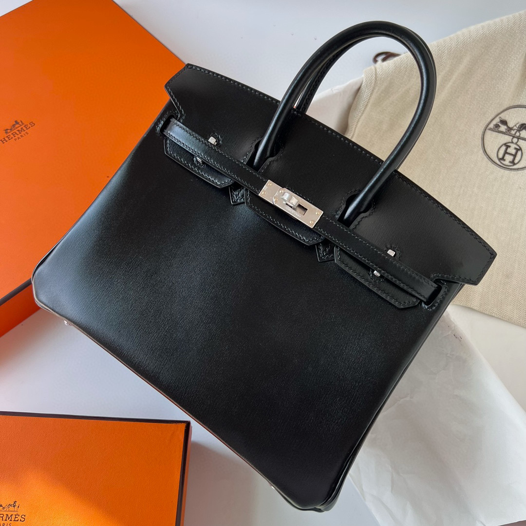 愛馬仕鉑金包國內專櫃價格 Hermes Birkin 25 Box CK89 Noir 黑色