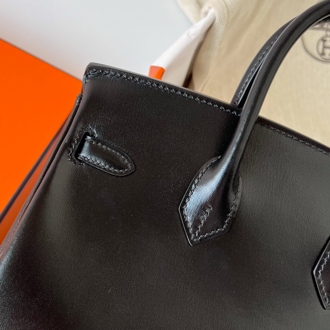 愛馬仕鉑金包國內專櫃價格 Hermes Birkin 25 Box CK89 Noir 黑色