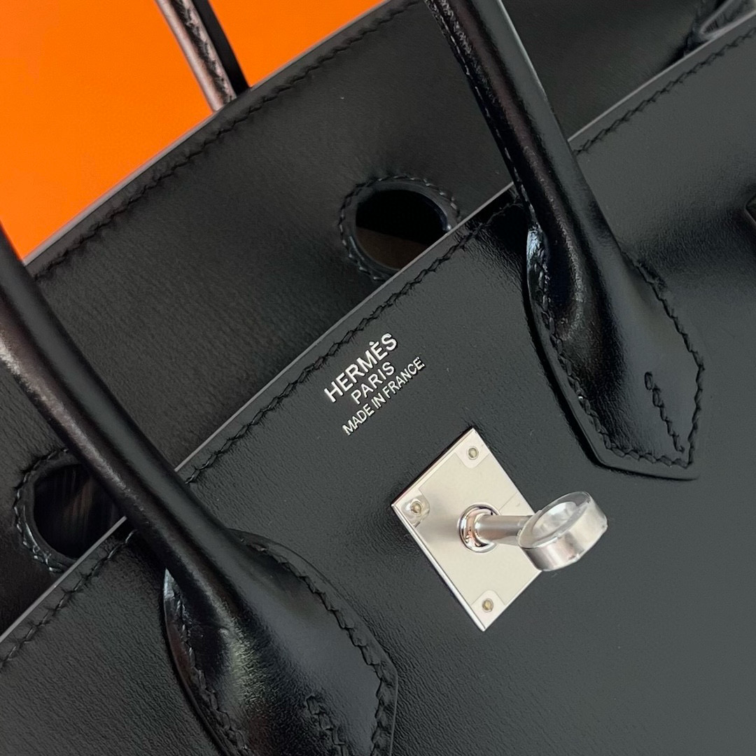 愛馬仕鉑金包國內專櫃價格 Hermes Birkin 25 Box CK89 Noir 黑色
