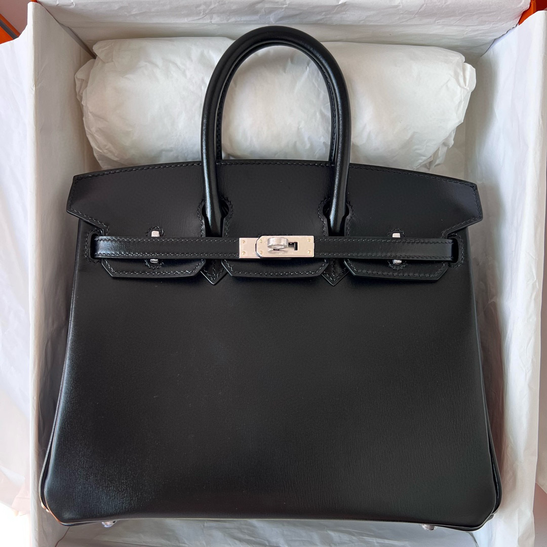 愛馬仕鉑金包國內專櫃價格 Hermes Birkin 25 Box CK89 Noir 黑色