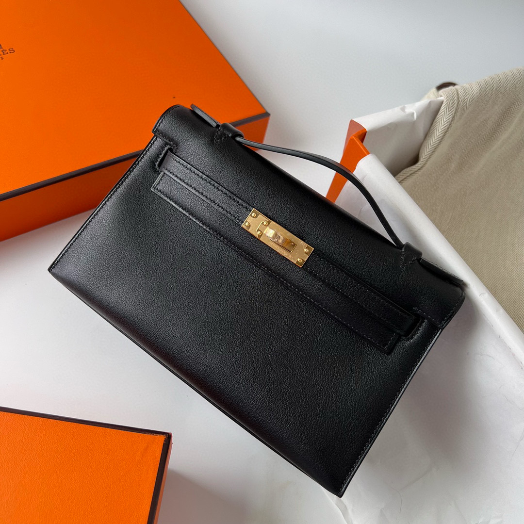 愛馬仕包包專櫃價格 Hermes Mini Kelly Pochette Swift Noir 黑色