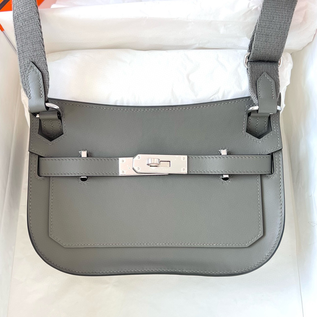 愛馬仕 Hermes bag Jypsiere Mini 吉普賽 23cm Swift CK0L Gris Meyer 積雨雲灰