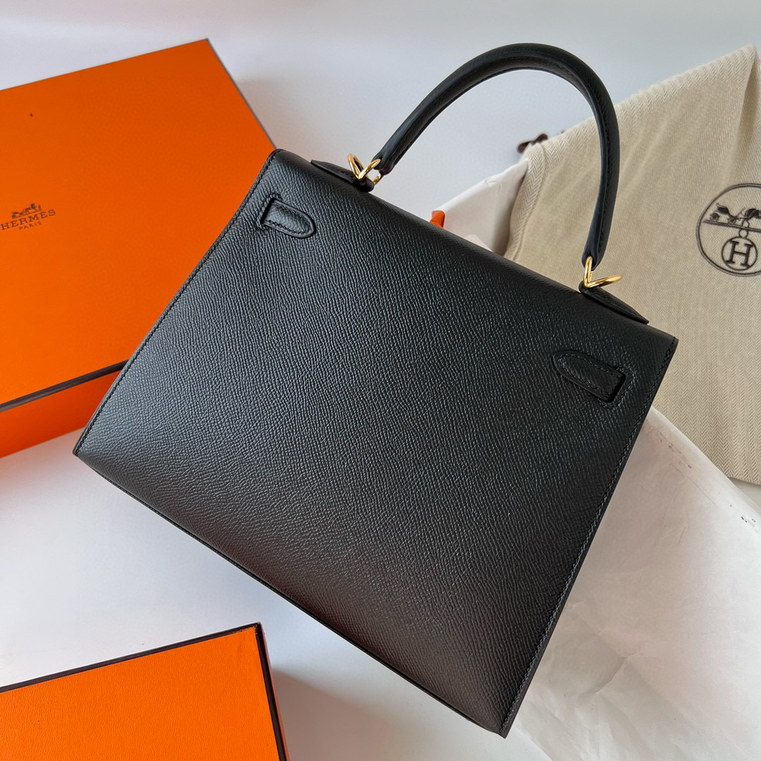 愛馬仕凱莉包25寸公價 Hermes bag Kelly 25 Epsom Noir 黑色