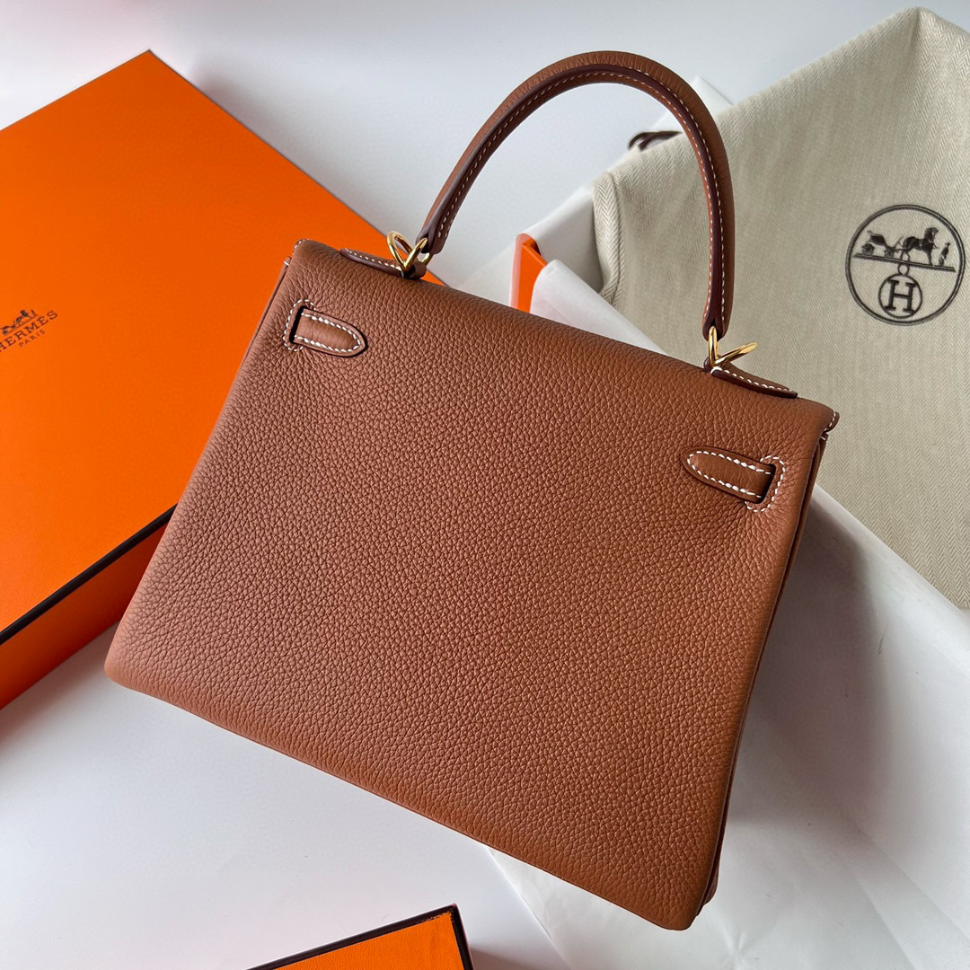 愛馬仕凱莉包25最火爆的顏色 Hermes Kelly 25 Togo Gold 金棕色 Golden Hardware