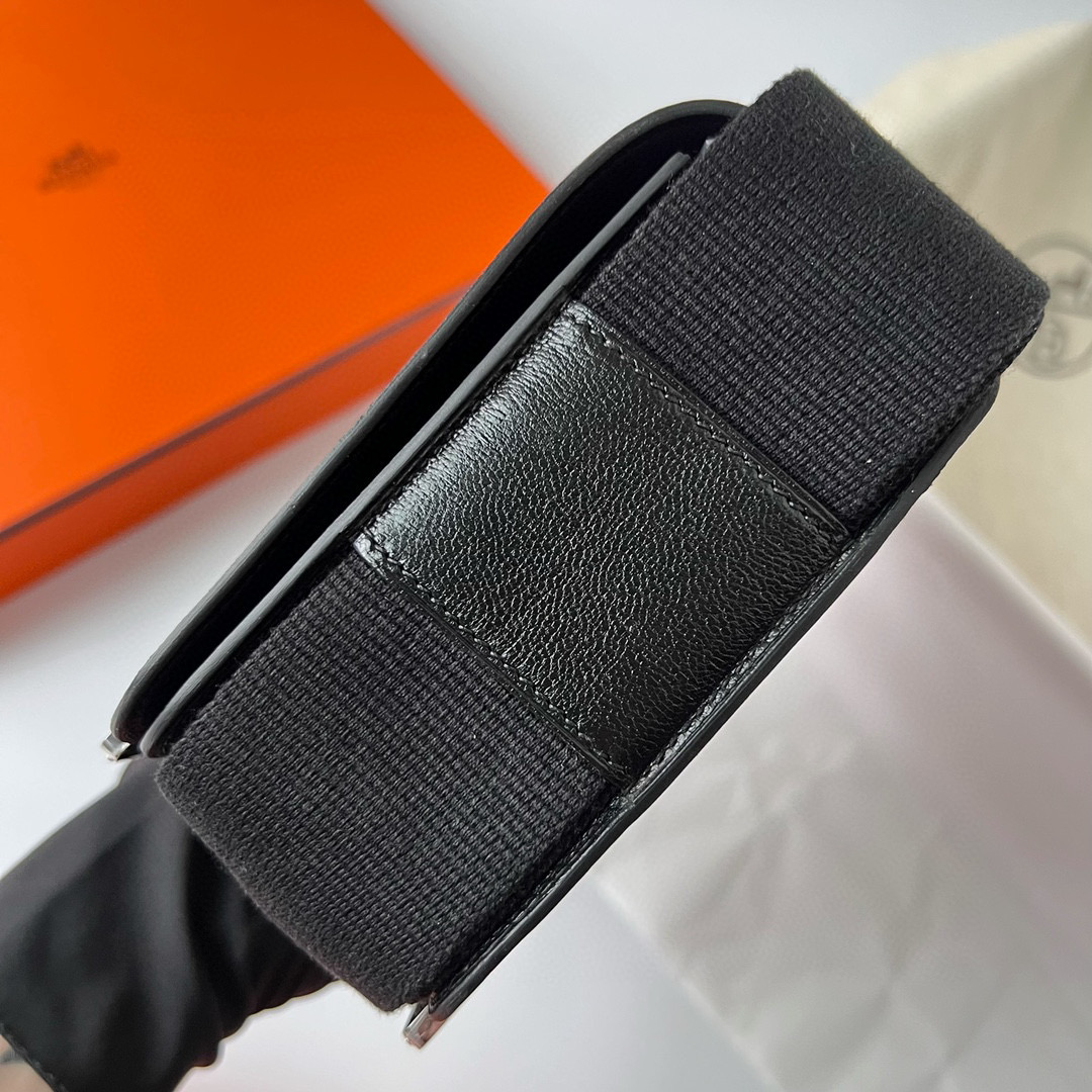 愛馬仕木屐包多少錢 Hermes price Geta bag CK89 Noir 黑色 Chevre
