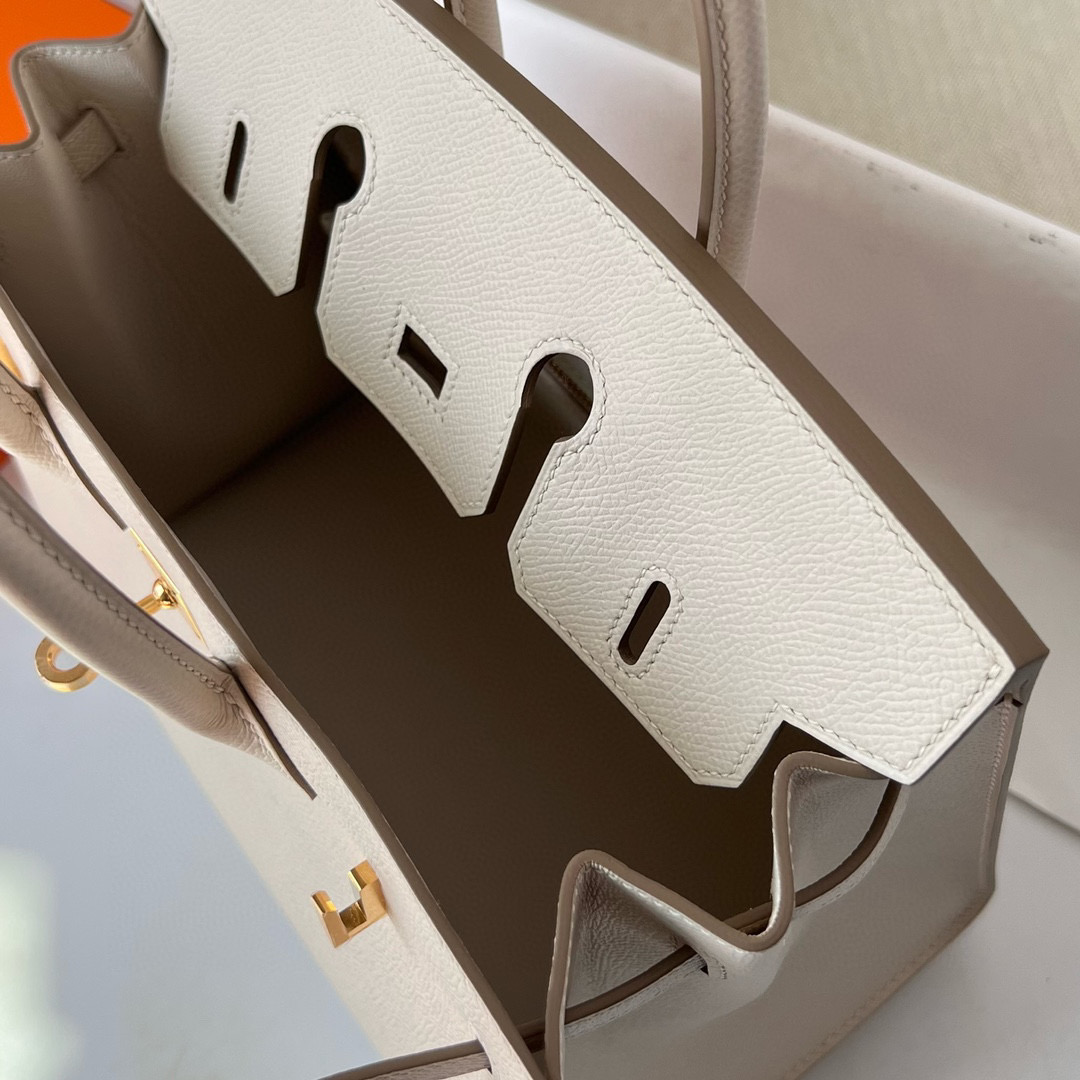 愛馬仕 Hermès Birkin 25 Sellier Epsom Craie 奶昔白 Gold Hardware