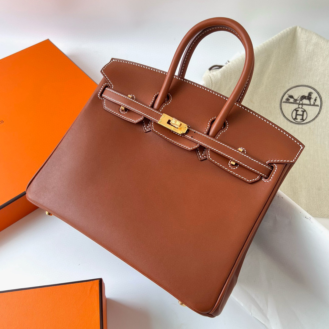 愛馬仕 Hermès Birkin 25cm Barenia Natural CC34 Fauve Gold Hardware