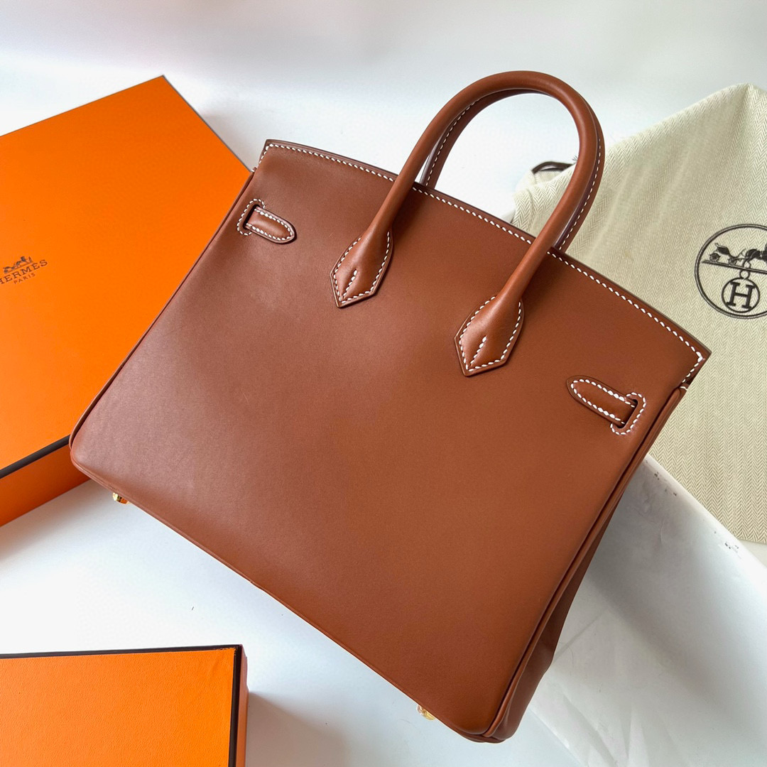 愛馬仕 Hermès Birkin 25cm Barenia Natural CC34 Fauve Gold Hardware