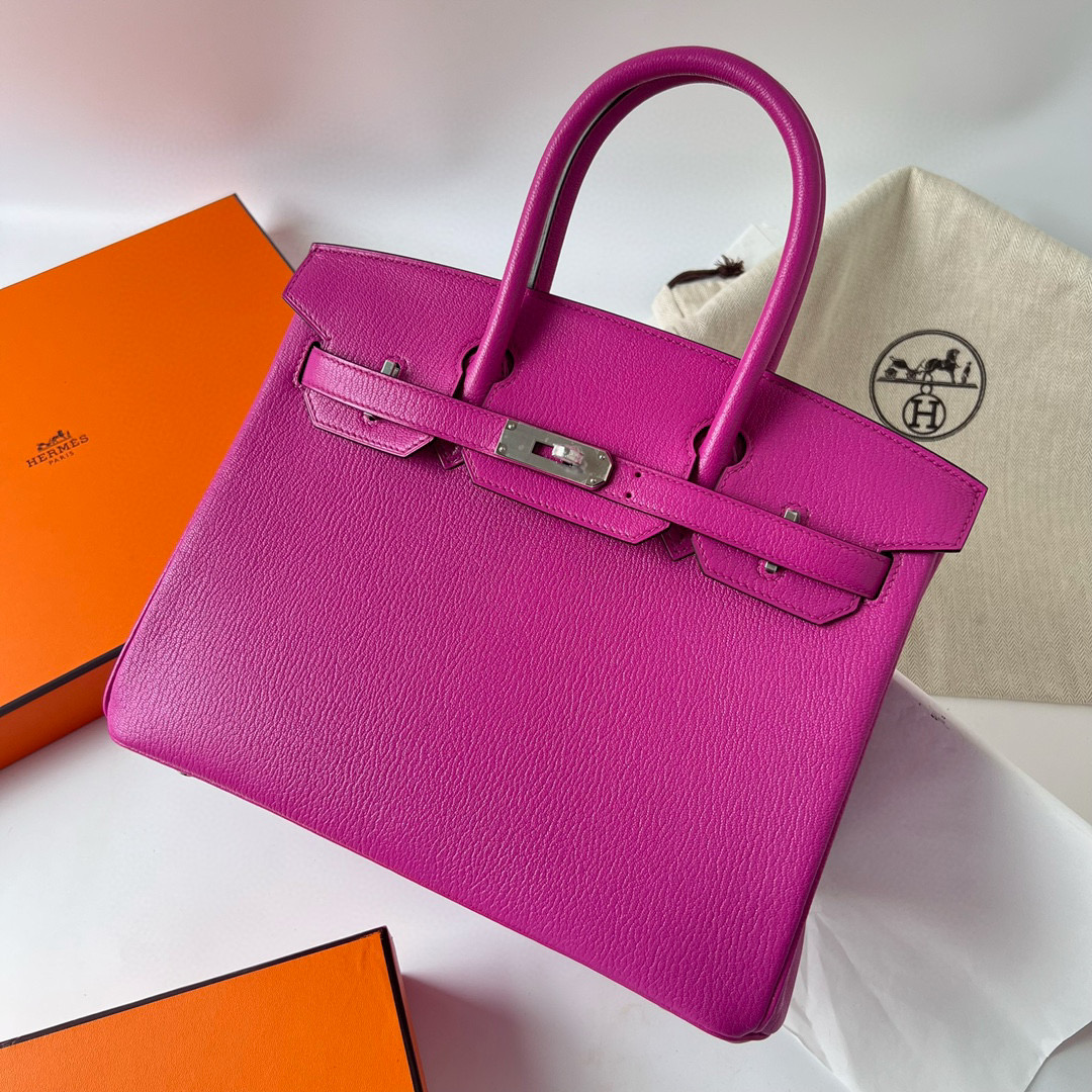 愛馬仕birkin國內外價格 Hermès Birkin 30 Chevre Mysore L3 Rose Pourpre 玫瑰紫