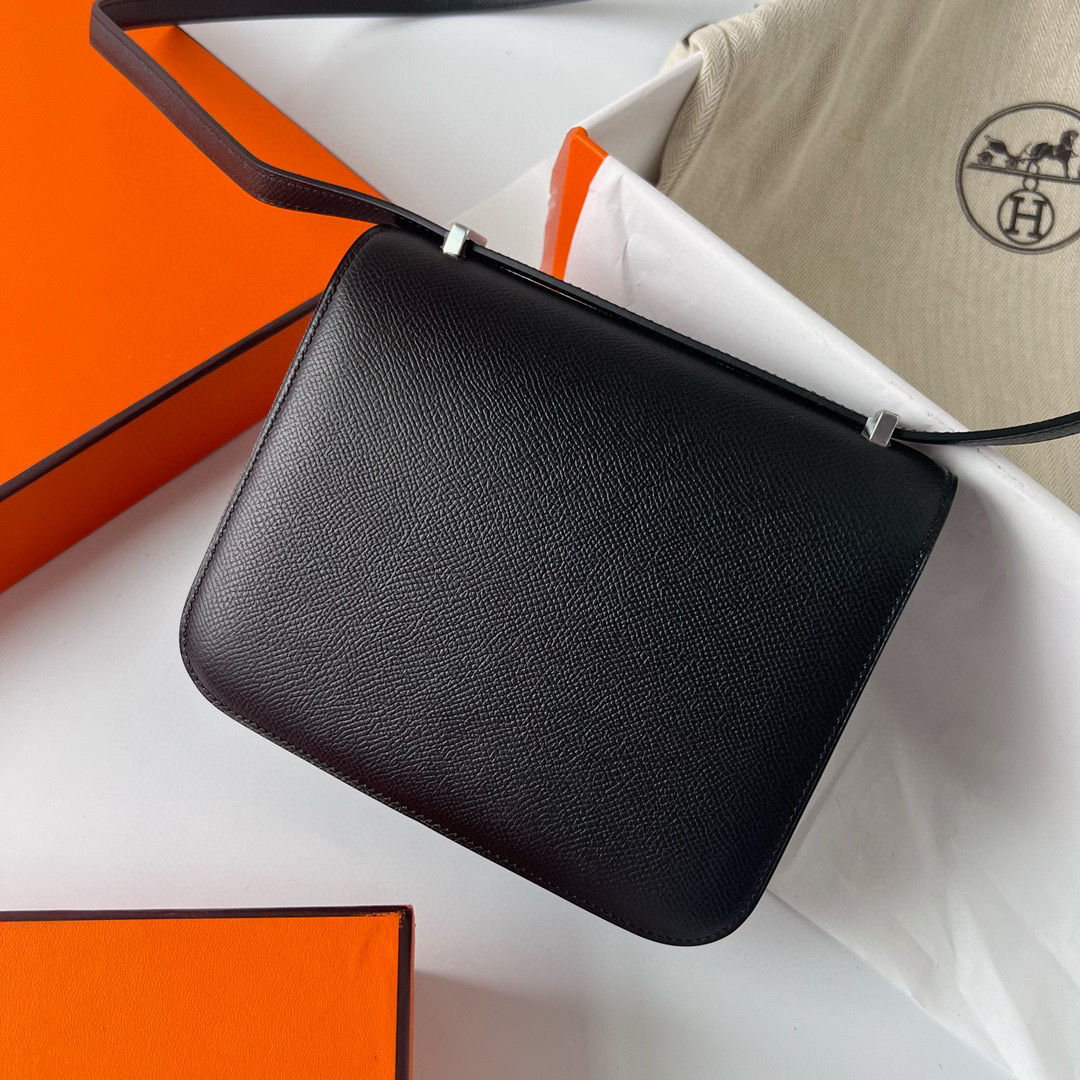 愛馬仕康康為什麽叫空姐包 Hermès Constance 18 Epsom CK89 Noir 黑色