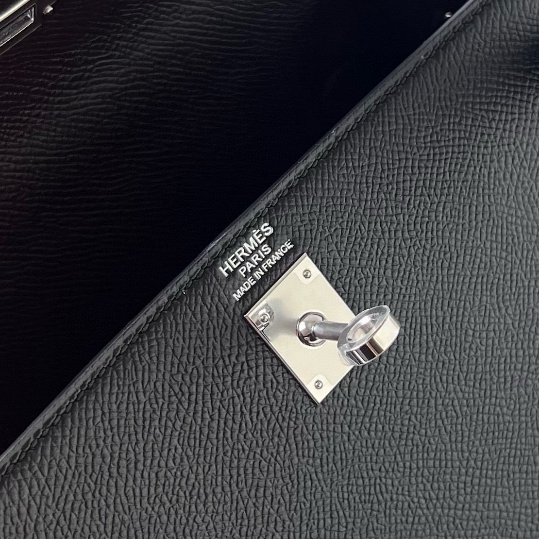 愛馬仕凱莉包多少錢一個 Hermès Kelly 25cm Epsom Noir 黑色 Silver Hardware