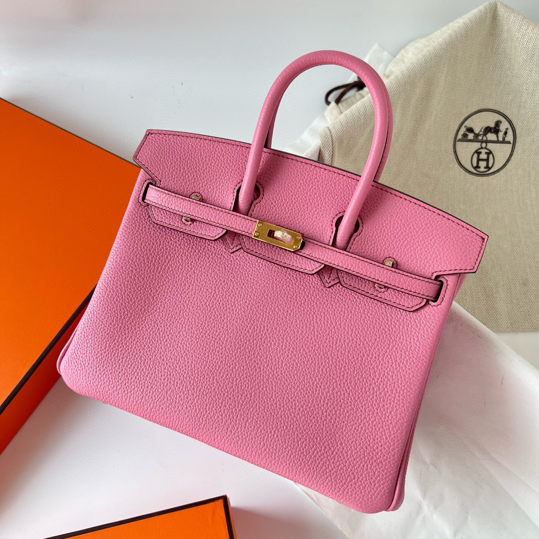 愛馬仕官網為什麼沒有birkin Hermes Birkin 25 Togo 5P Pink 樱花粉 GHW