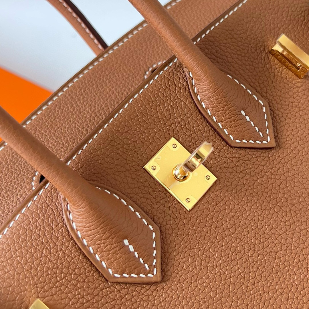 愛馬仕中國官網旗艦店女包 Hermès Birkin Bag 25 Sellier Epsom Gold 金棕色