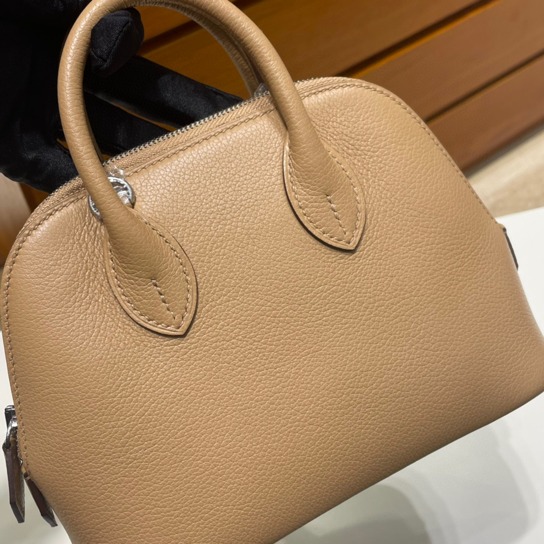 愛馬仕 Hermès Mini Bolide 20cm Evercolor 0M Chai 玛萨拉茶色