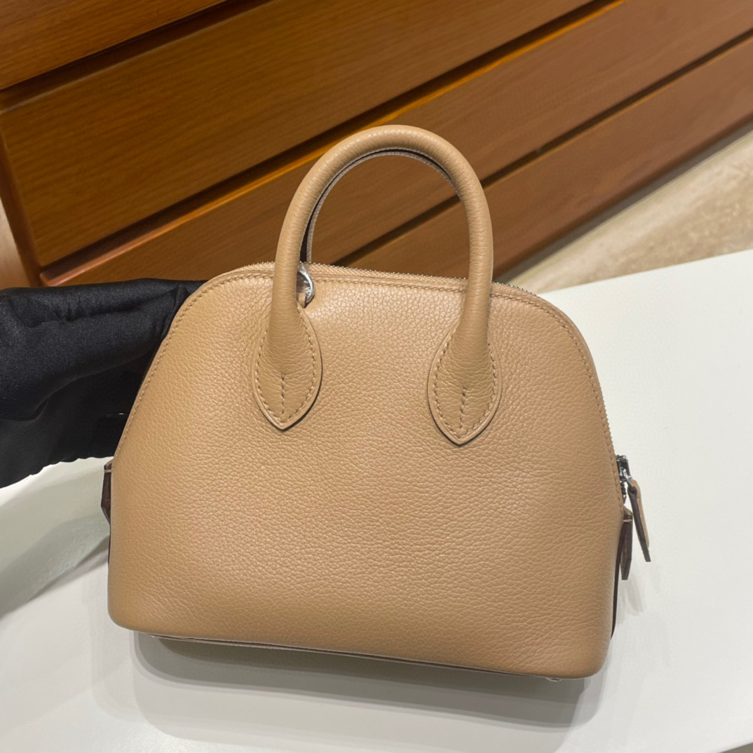 愛馬仕 Hermès Mini Bolide 20cm Evercolor 0M Chai 玛萨拉茶色