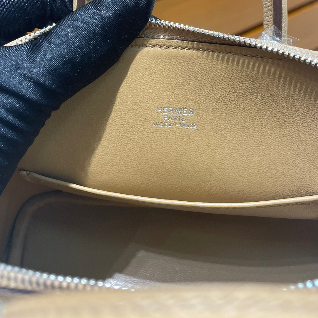 愛馬仕 Hermès Mini Bolide 20cm Evercolor 0M Chai 玛萨拉茶色