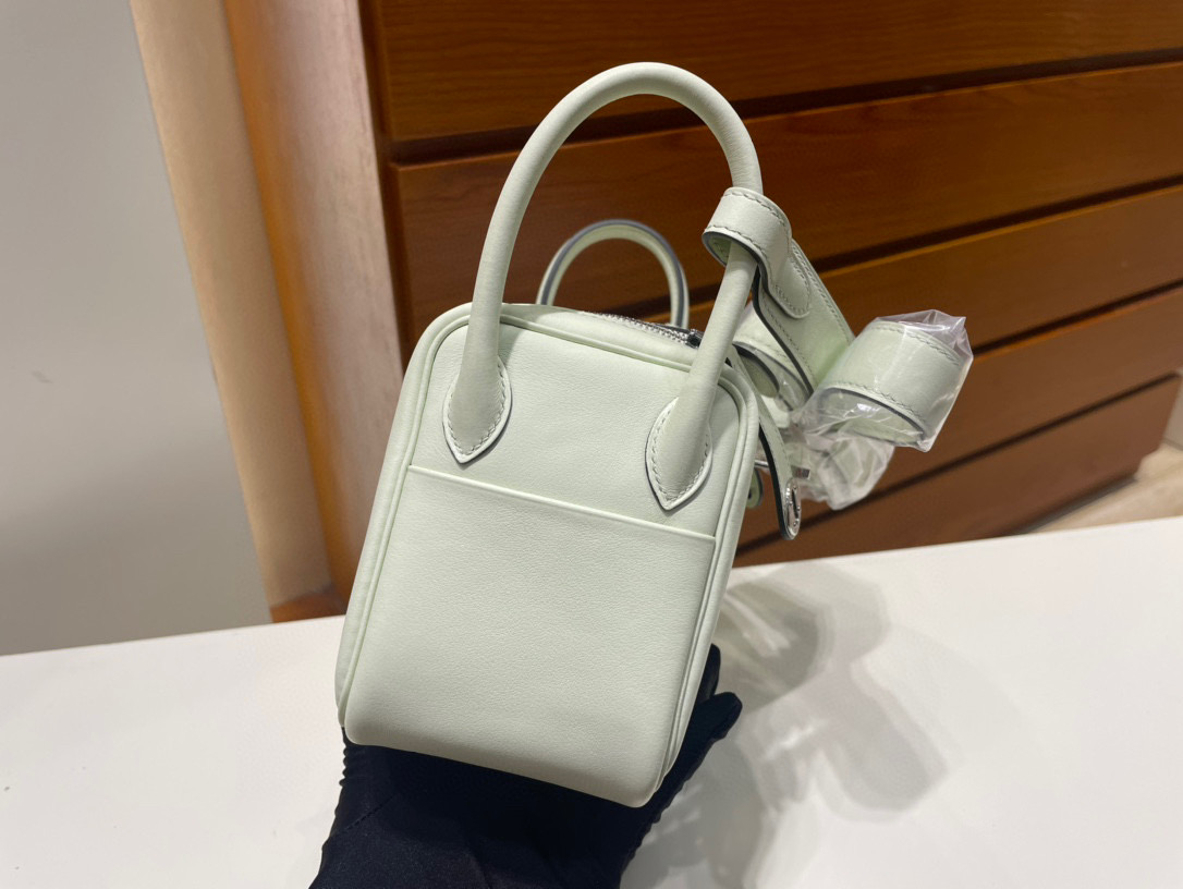 臺灣愛馬仕 Hermès Mini Lindy Swift CK0S Vert Fizz 气泡绿 Silver Hardware