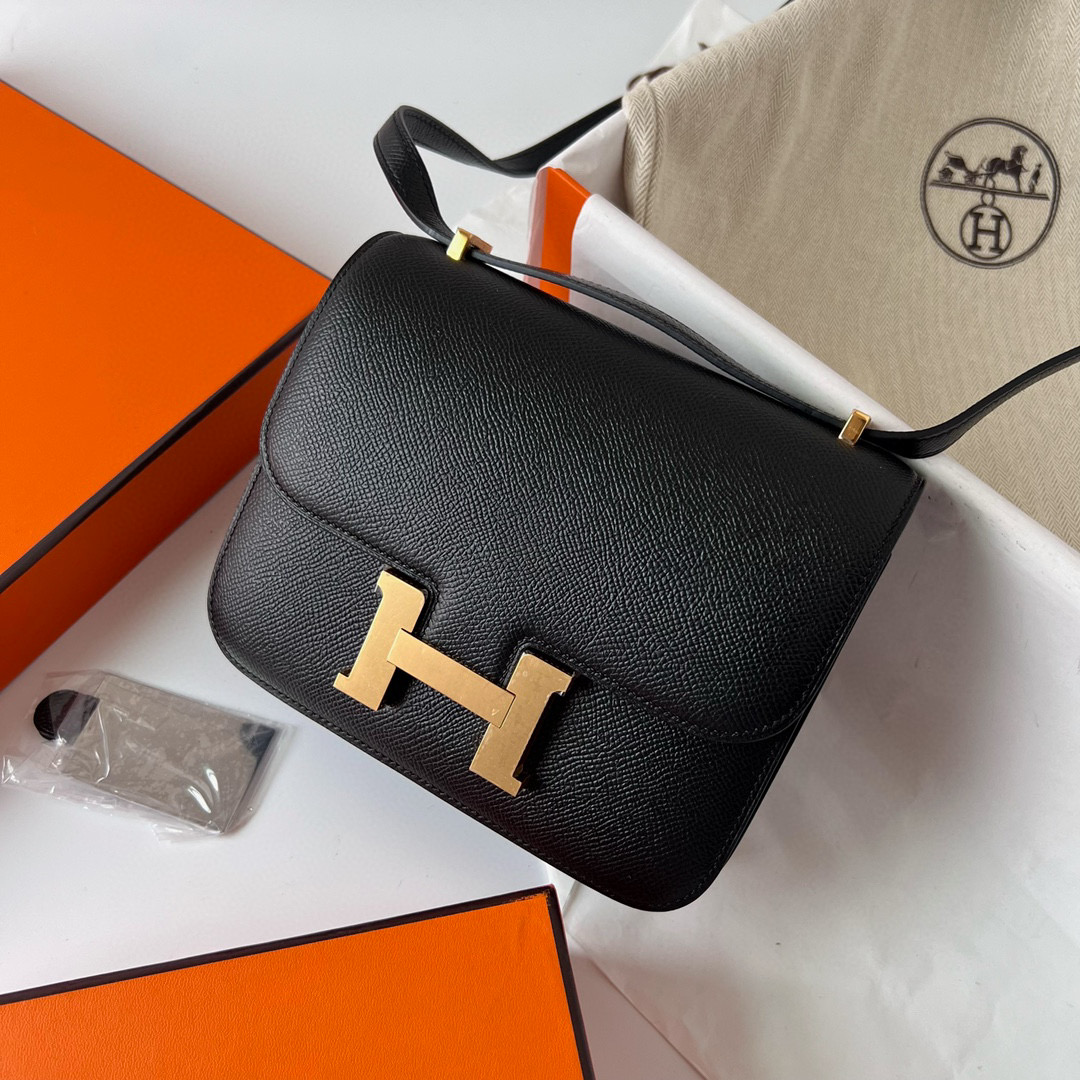 愛馬仕 Hermès Constance 1-18 Epsom Noir 黑色 Gold Hardware