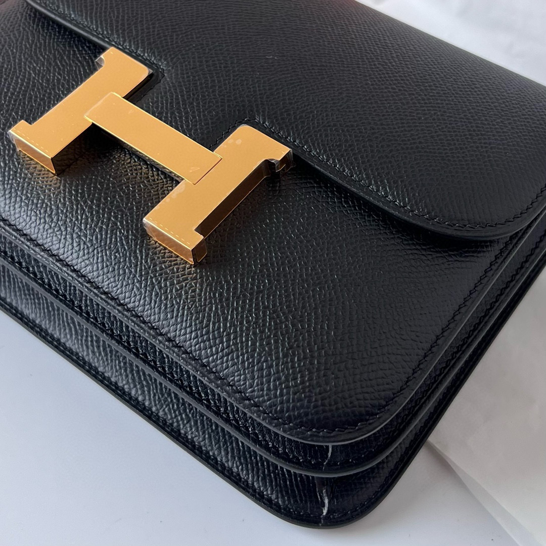 愛馬仕 Hermès Constance 1-18 Epsom Noir 黑色 Gold Hardware