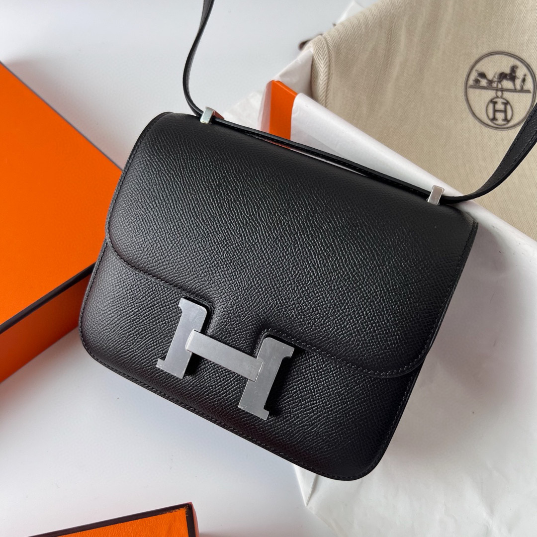 臺灣 愛馬仕空姐包專櫃多少錢 Hermès Mini Constance 18 CK89 Noir 黑色