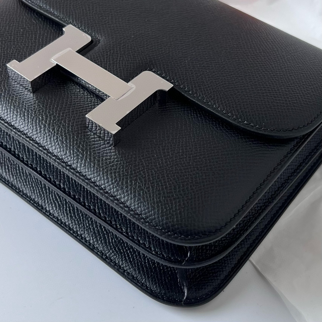 臺灣 愛馬仕空姐包專櫃多少錢 Hermès Mini Constance 18 CK89 Noir 黑色