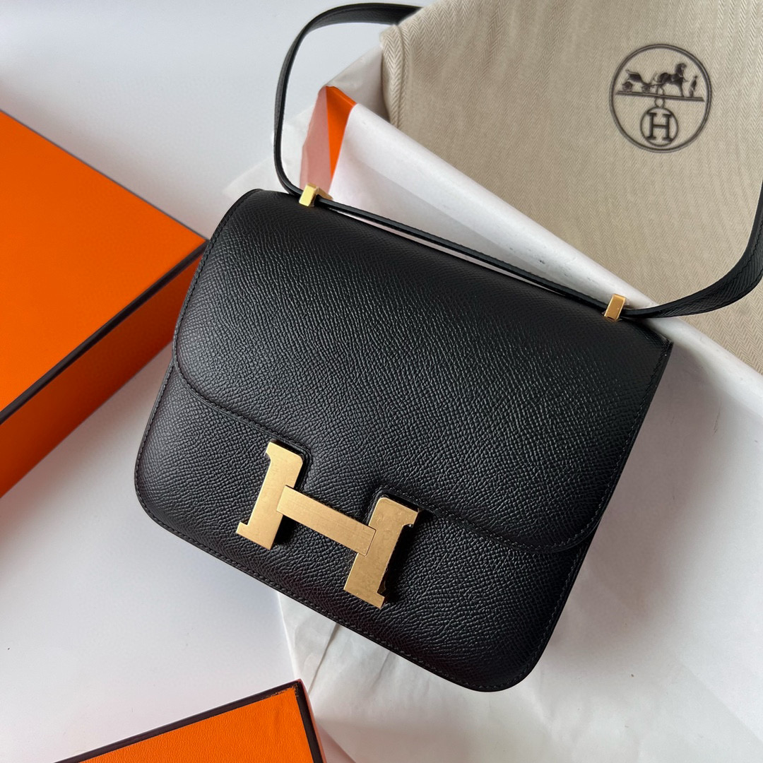 臺灣 愛馬仕空姐包正品價格 Hermès Mini Constance 18 CC89 Noir 黑色