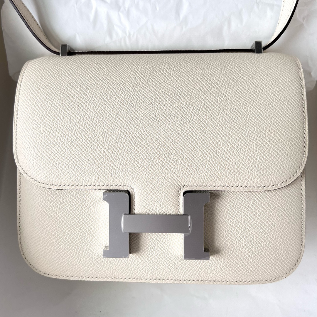 愛馬仕康康真假鑒定圖解 Hermès Mini Constance 18 Epsom i2 Nata 奶油白