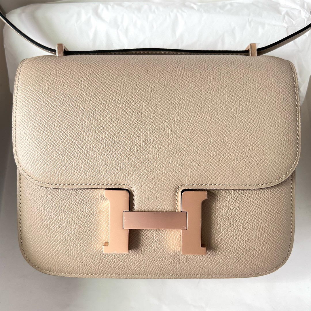 泰國 愛馬仕康康怎麼辯真假 Hermès Mini Constance Epsom Trench Rose Gold Hardware