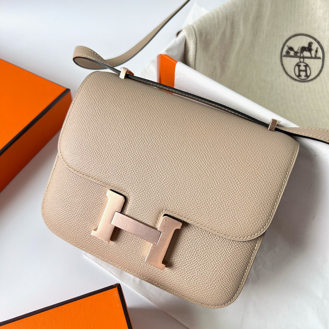 泰國 愛馬仕康康怎麼辯真假 Hermès Mini Constance Epsom Trench Rose Gold Hardware